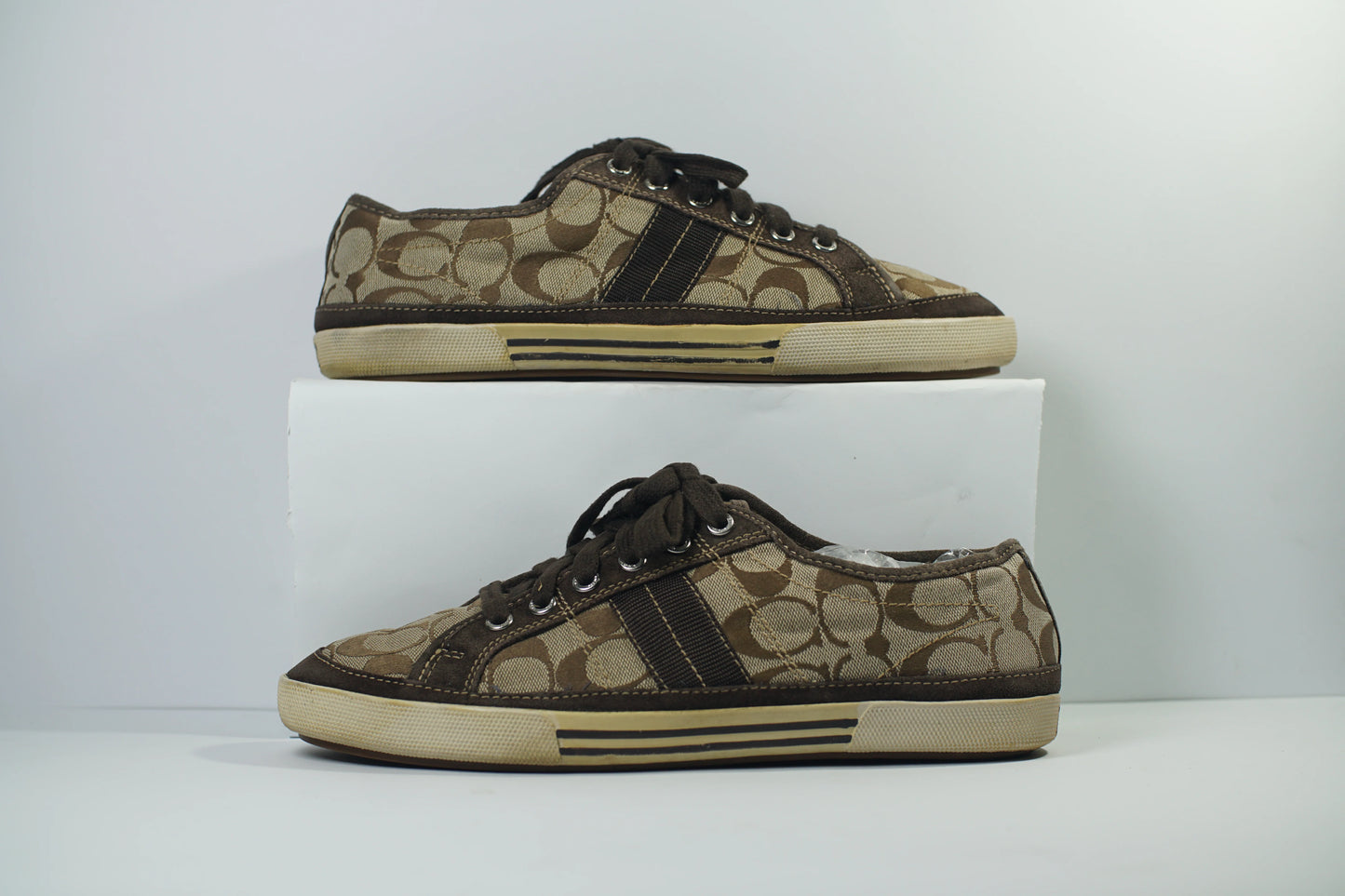 Coach Men's Brown and Tan Trainers