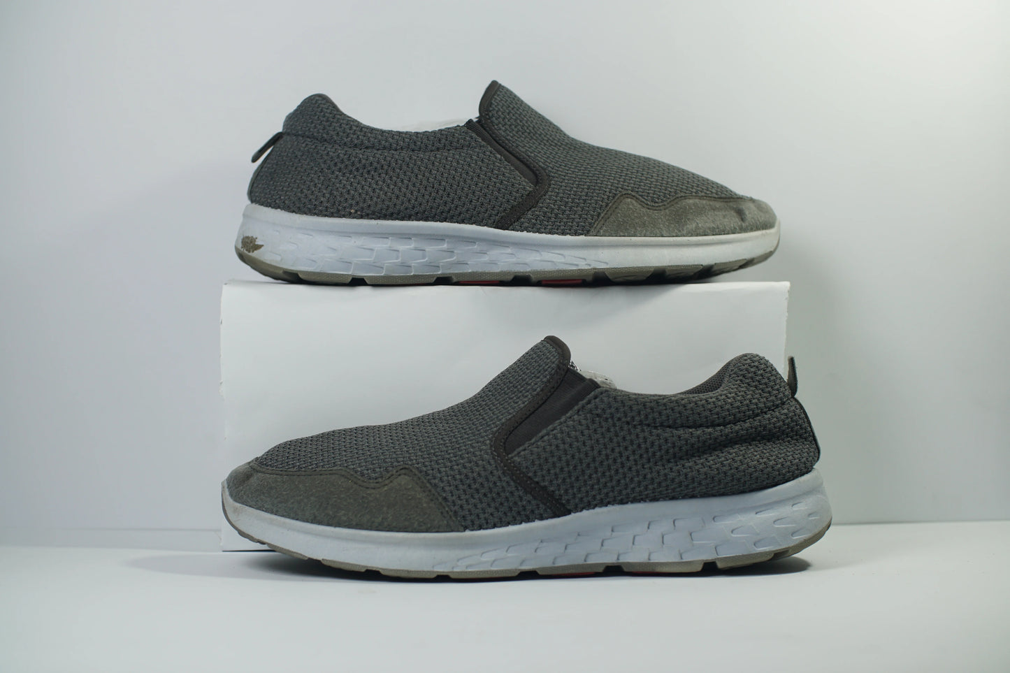 Grey sketchers comfort shoes