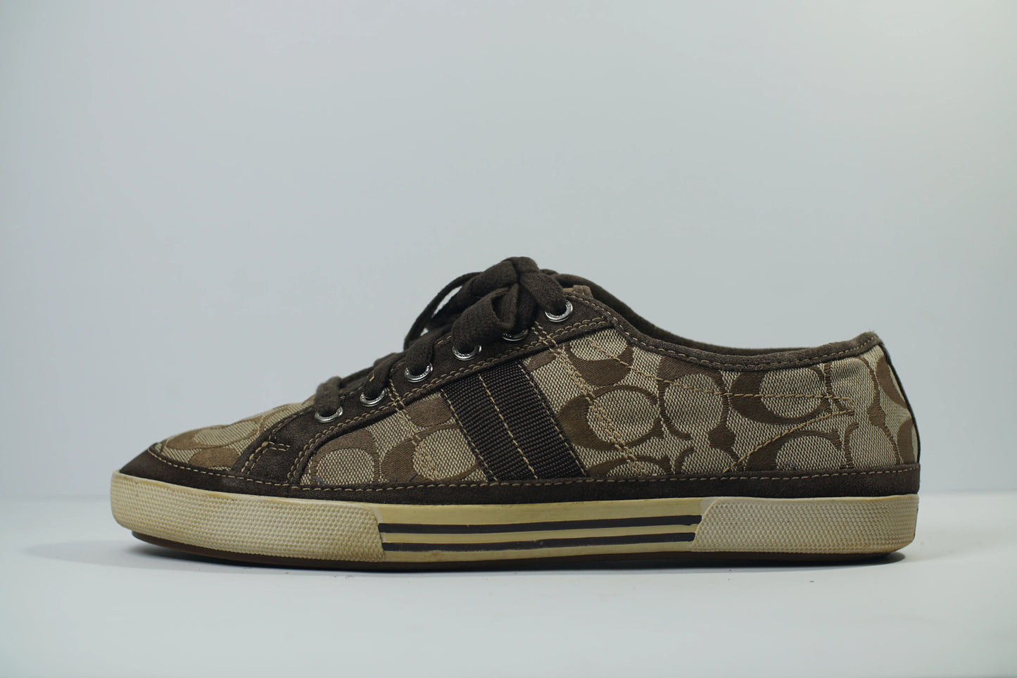 Coach Men's Brown and Tan Trainers